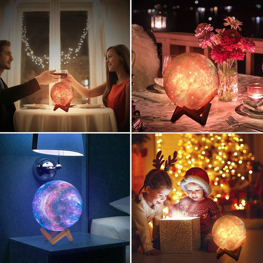 3D Magic Moon LED Light