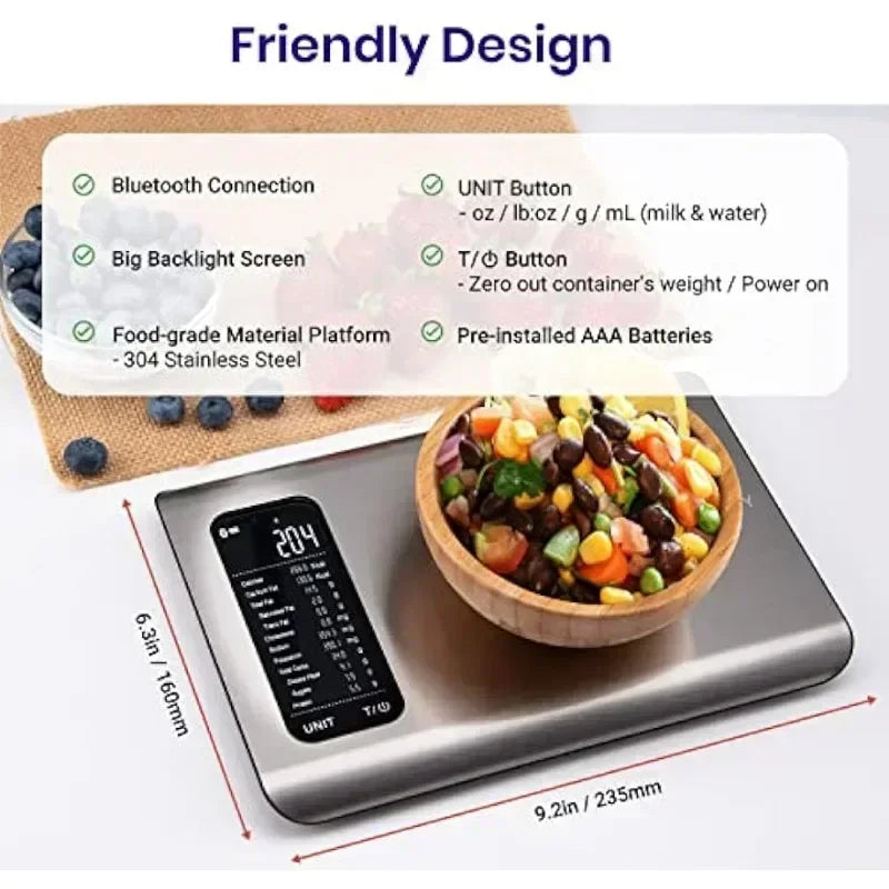 Smart App Nutrition Kitchen Scale